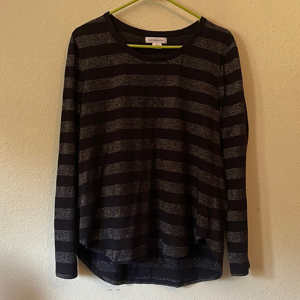 Woman’s Long Sleeve Shimmering Top - Size XL